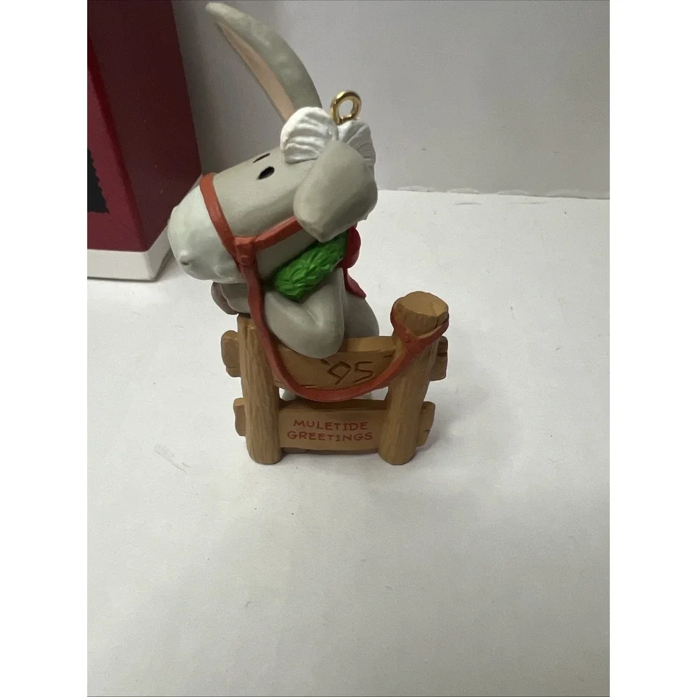 Clearance- Vintage Hallmark Keepsake Ornament Muletide Greetings 1995